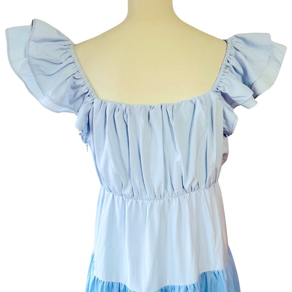 English Factory Sweet Heart Color Block Maxi Dress - Picture 9 of 15